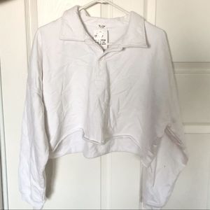 brandy melville white jones sweater